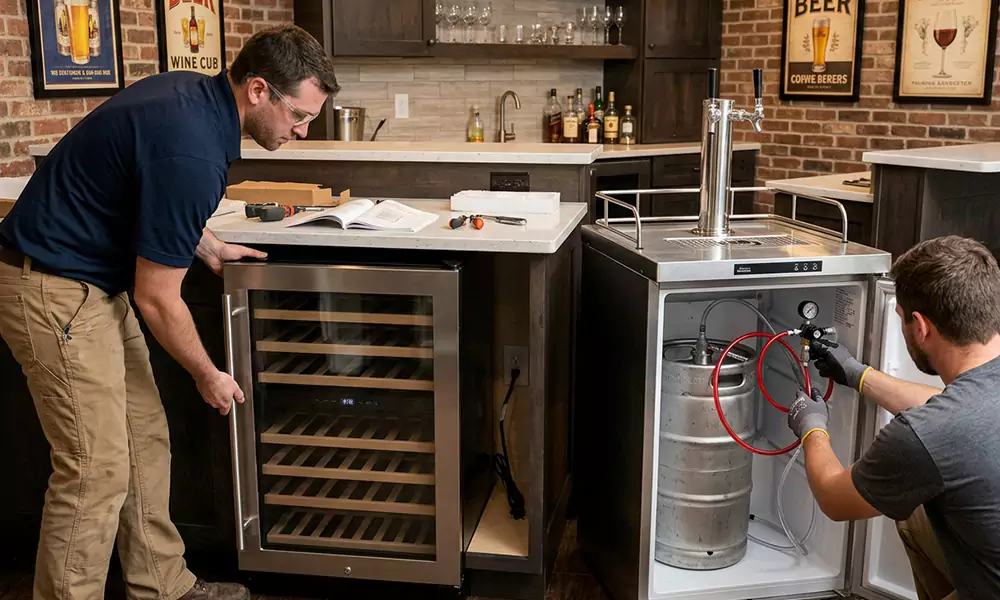 Wine Cooler and Kegerator Installation in Imperial Beach, CA